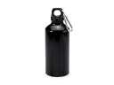 Алюминиевая бутылка ATHLETIC с карабином, 400 мл, черный